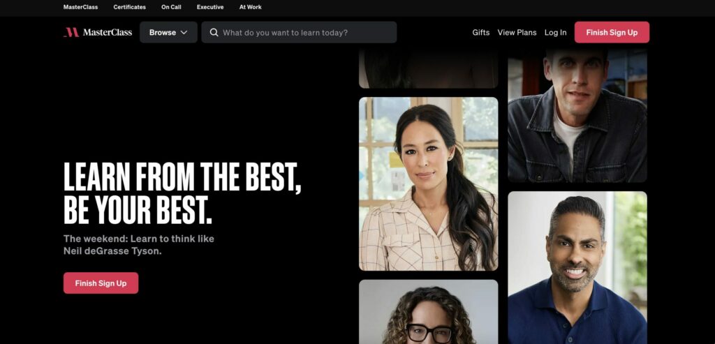 Masterclass onboarding