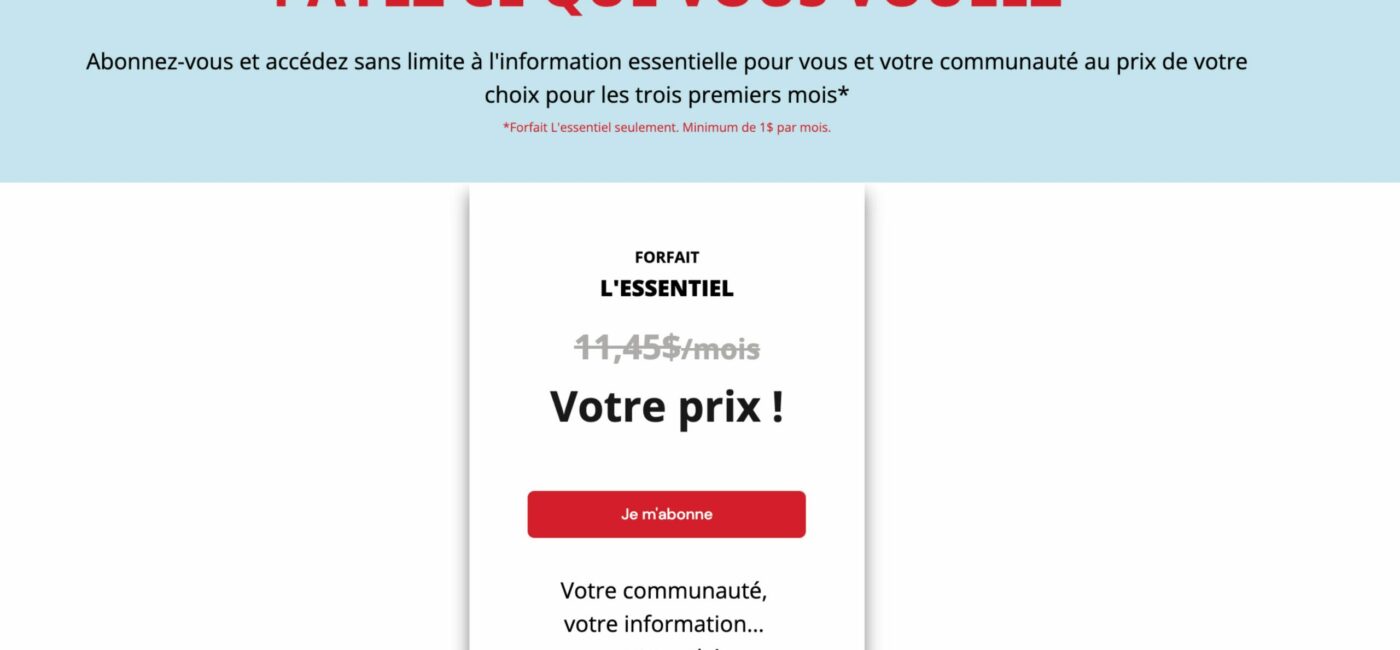 Pay what you can Les Coops de L'information