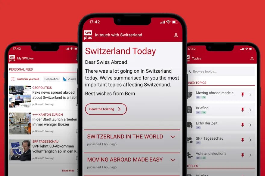 The SWI Plus app