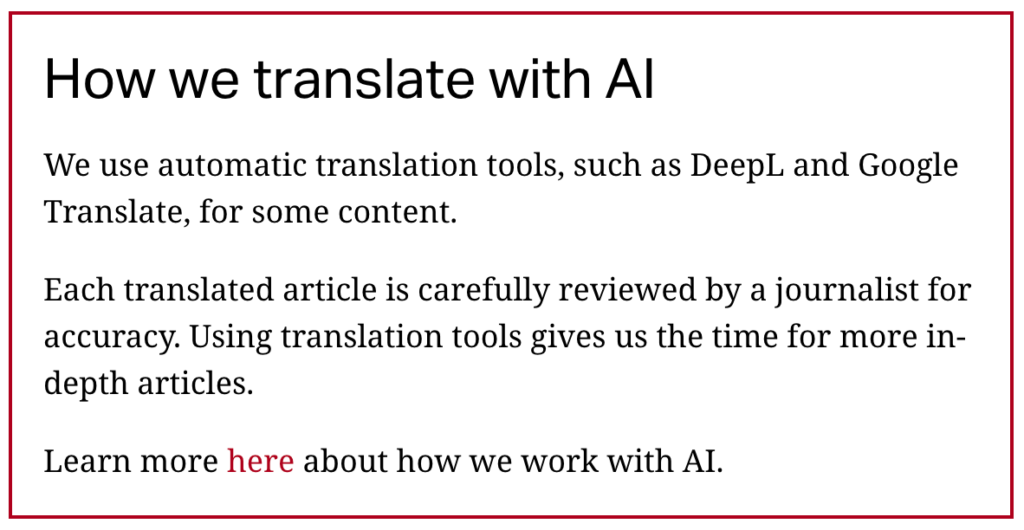 How we translate with AI at Swissinfo.ch