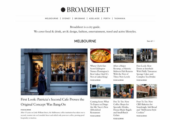 Broadsheet subscription