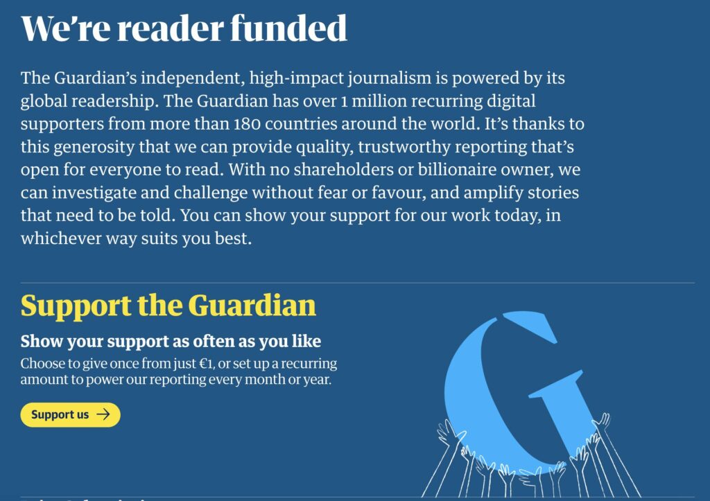 Les messages de motivation des soutiens de The Guardian