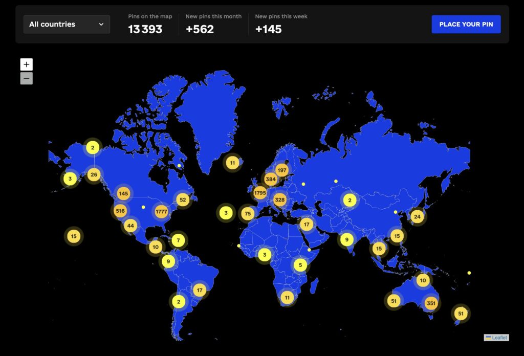 The Kyiv Independent membership map