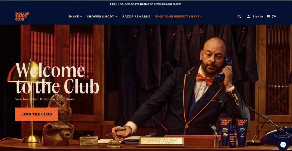 Dollar shave club subscription