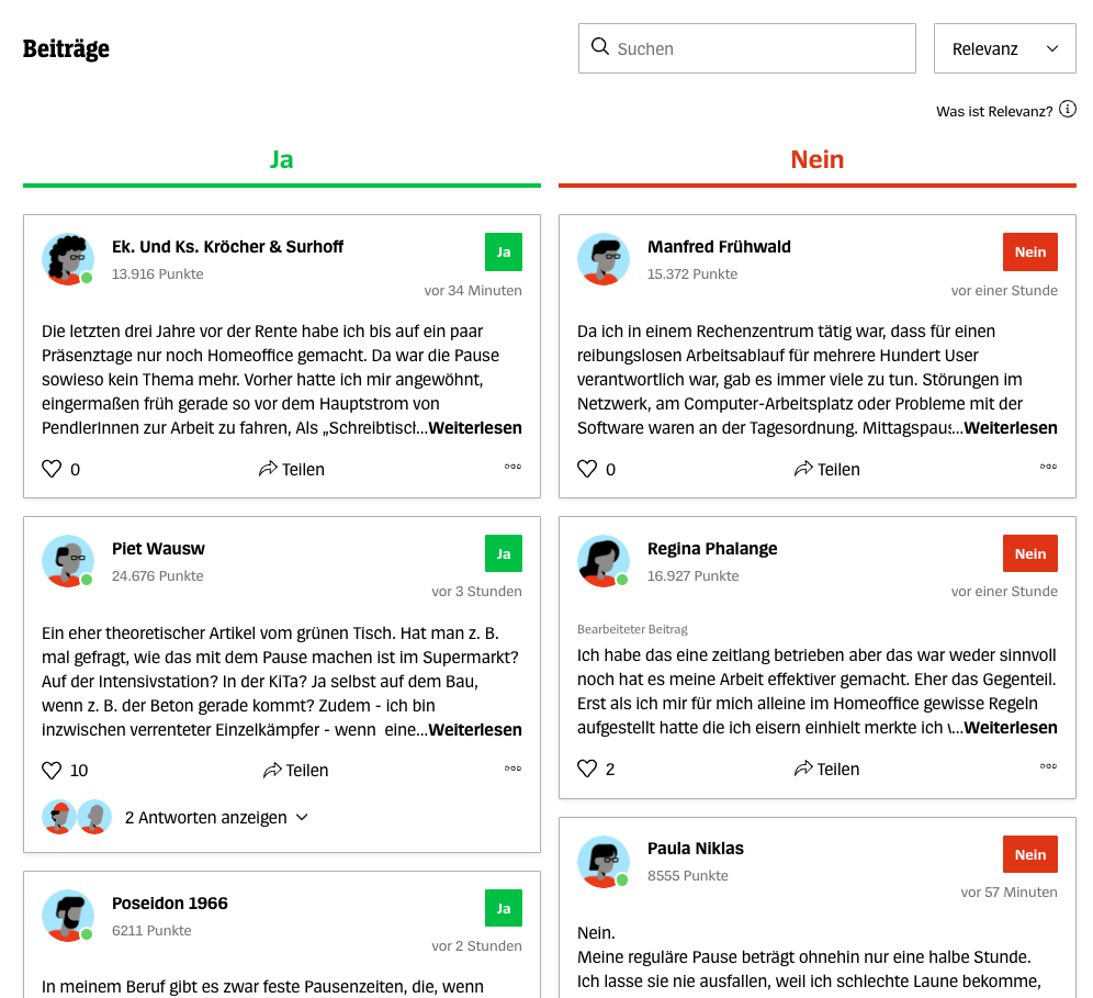 Der Spiegel debating