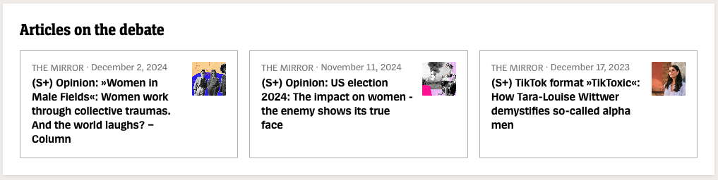 Der Spiegel debating