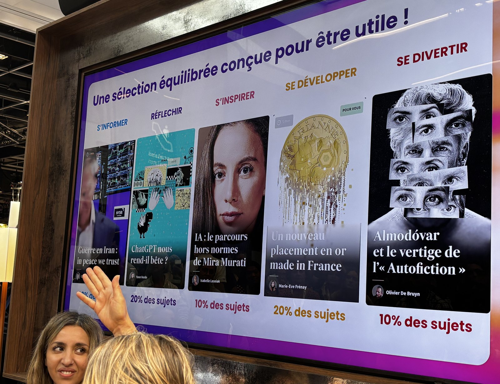 Une sélection équilibrée selon les besoins lecteurs