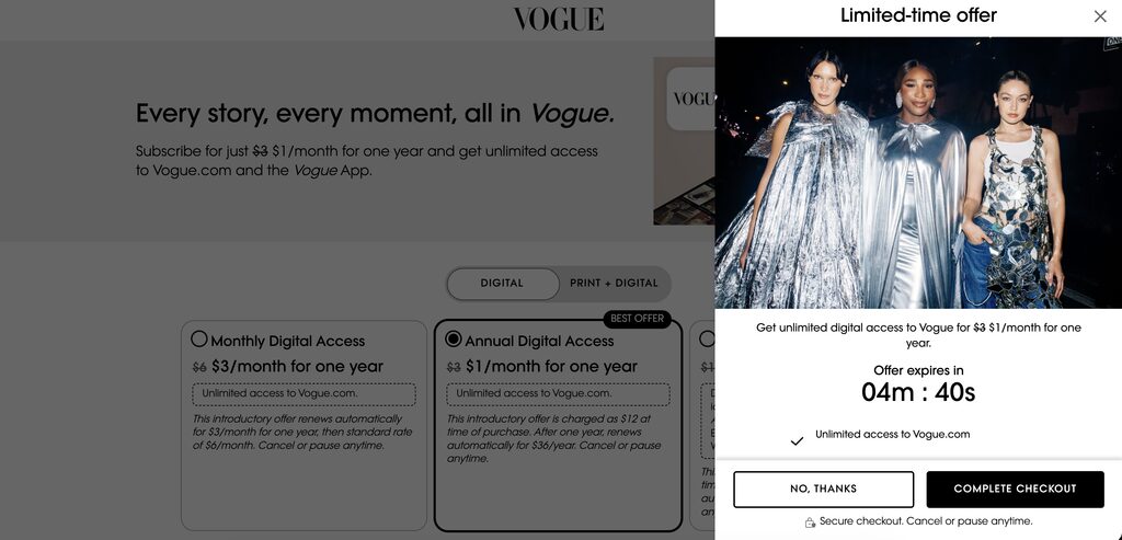 Vogue countdown