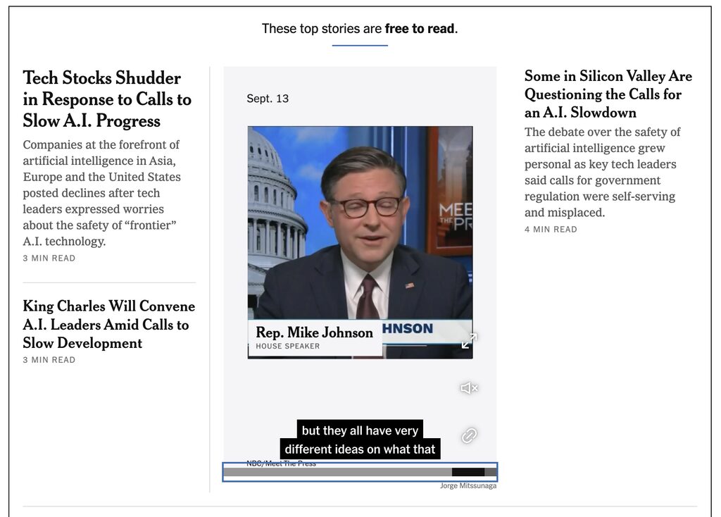 The New York Times free to read tag