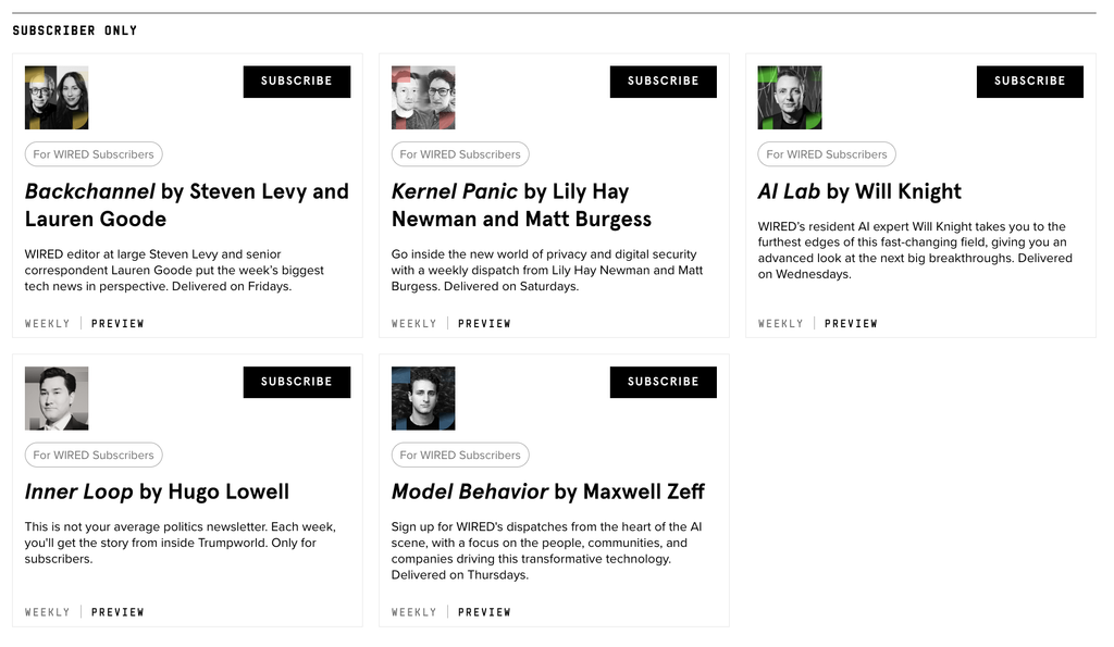 WIRED subscription relaunch